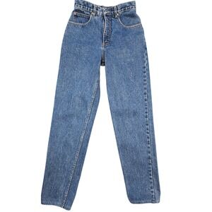 Lawman Jeans Womens 5 Vintage‎ High Waisted Tapered Leg Blue Denim Medium Wash
